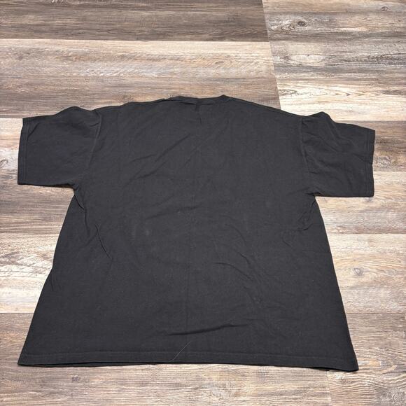 Avirex‎ T-Shirt Black Mens XL Goth Eagle Wing Skull Grunge Y2K Mallgoth Graphic - Picture 3 of 7